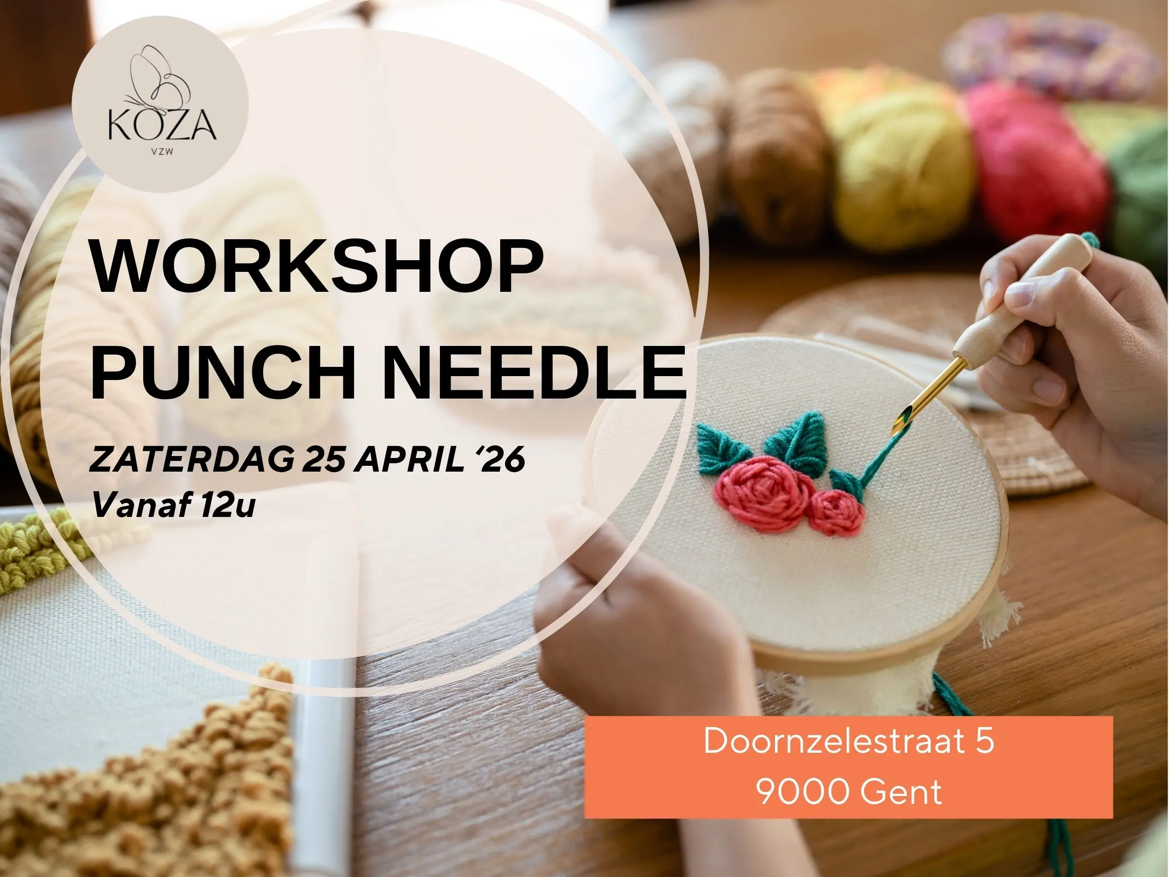 Workshop punch needle Gent 25/04/2026